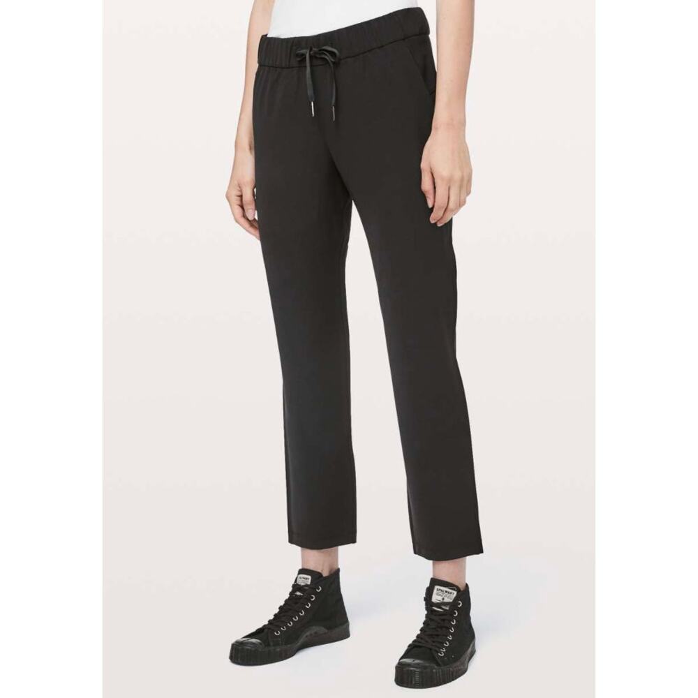 Lululemon On The Fly Pant *Woven 27" Travel Womens Black Size 8 W5BPMS